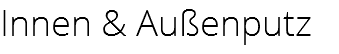 Innen & Außenputz